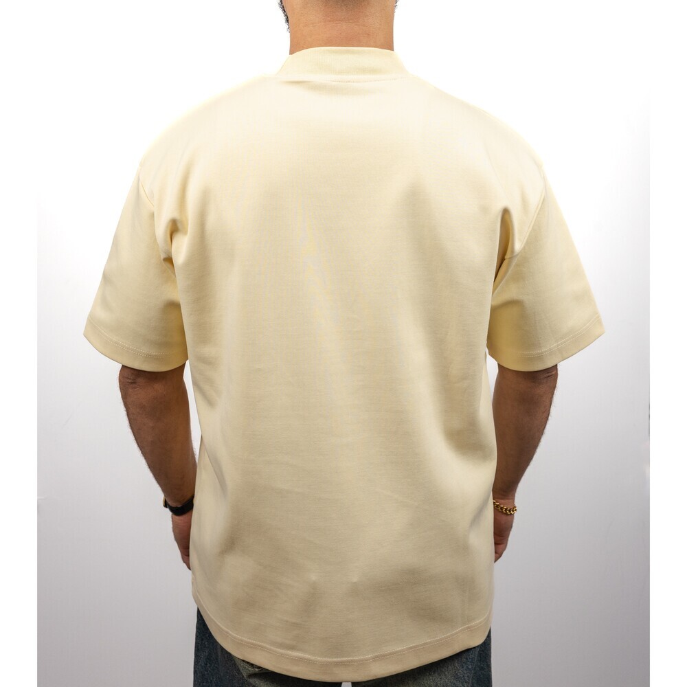 Graphic Oversized Tee Cream Statue Print Streetwear Boxy Drop Shoulder - Picture 5 of 5